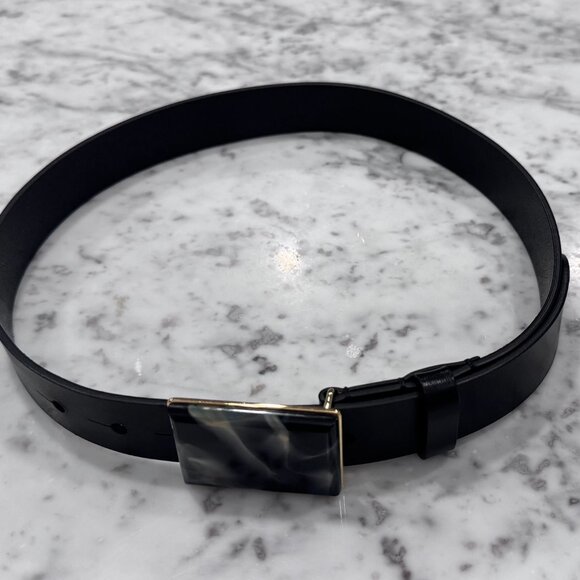 Isabel Marant Leather Buckle Belt Size 70 Brand New - Picture 3 of 9